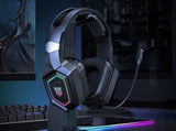 2.4GHz Wireless Gaming Headset with Flip Microphone for PC-Black V1263-JX-7533-1
