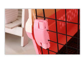 YES4PETS Small Portable Plastic Dog Cat Pet Pets Carrier Travel Cage With Tray-Pink V278-BP270-CARRIER-S-PINK