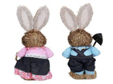 Rustic Easter Home Decor - Bunny Figurine Party Supplies V1294-YM0710-230131TW03