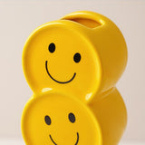 Smile Face Vase Multi Purpose Creative Fun Compact Ceramic Smile Face Stacking Vase for Home Decor V1294-YM0901-240319HL05-1
