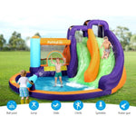 AirMyFun Inflatable Water Slide Kids Jumping Trampoline Castle Double Slide IOT-B-83006-MC