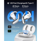 AI Translation Earbuds Real Time, 144 Language Translator Earbuds with 80 Hours Battery & Charging V1366-AZ2-W-10719