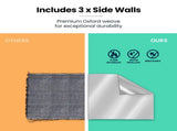 RED TRACK Accessory Pack for 6x3m White Gazebo, includes Walls, Wheeled Carry Bag, Rechargeable USB V219-OTDGPKACCA6WT