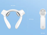 White Portable Neck Fan Hands-Free Wearable Air Conditioner with 4000mAh Battery for Australian V1107-WHITE PORTABLE NECK FAN