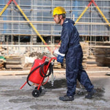 10Gal/40L Sandblaster Equipped w/Nozzle Shut-Off Valve Pressure Gauge Ceramic Nozzle Rubber Wheels V952-40LPSJ00000000001V0