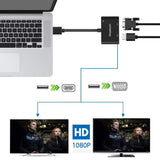 Simplecom DA316A USB to HDMI + VGA Video Card Adapter with 3.5mm Audio V28-DA316A