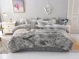 Grey Plush Coralie Dream Quilt / Doona / Duvet Cover set V745-AQ030155Q3