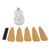 Socket Ceiling Fan Light with Remote Dimmable Small Ceiling Fan 3 Colors Easy Install Screw in E26 V1294-YM0901-3119250026411