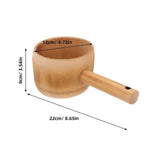 Water Ladle Bamboo Long Handle Gardening Friends Housewarming 2pcs V1192-AZ-W-20567