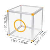 Raffle Box with Slot, Pvc and Aluminum Alloy Voting Container V1369-AZ3-W-14620