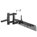 106.7cm Tow Behind Landscape Rake, 3-Point Lawn Rock Rake with Blade & Lift Lever, Fit Category 1 V952-ZXSCJ42INCHYATJQA001V0