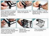 CARLA HOME 2-Tier Kitchen Spice Rack Organizer Storage Shelf for Condiments, Oil Bottles, Utensils, LSB-36233