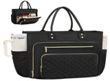 Large Capacity Tote Bag for Work, Travel & Daily Commute, Fits Laptop & 40oz Tumbler, Versatile V1341-ZY-8P3JPHQY-BLACK
