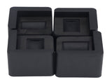 4pcs Bed Corner Fixed Casters Increasing Height 2200 Lb Load Bearing Plastic Furniture Leg V1294-YM0715-3117220134711