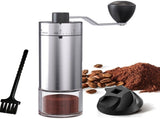 Manual Coffee Grinder 40 External Adjustable Settings Ceramic Burr, Portable Stainless Steel Hand V1366-AZ2-W-18259