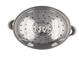 28cm/11.0in 2Layer Stainless Steel Steamer Pot Steaming Grid Cooking Pot with Handle V1294-YM0901-3118210244811