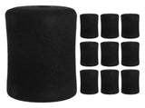 10Pcs Black Foam Cushion Replacement Pads for Workout Bench 22mm x 135mm x 75mm V1192-AZ-W-30607