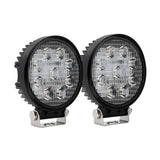 Giantz Pair LED Driving Lights 4.5 Inch Flood Spot Lights Car Truck SUV 12V 24V CAR-DL-LED-RO-5-SET-BK