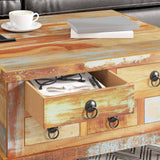 Coffee Table Reclaimed Wood 70x70x38 Cm 43_243978