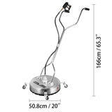 Surface Cleaner 20 inch Flat Surface Cleaner for Pressure Washer 4000psi Pressure with 3/8 Quick V952-QDXDJ20CDJL000001V0