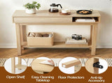 Artiss Console Table Entryway Hallway Sofa Side Table Drawer Shelf 100CM Wood FUR-AC-CST-02-WD