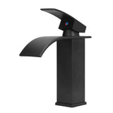 G1/2 Mixer Water Tap Basin Sink Faucet with Long Handle for Bathroom Hotel Homestay Black V1294-YM0710-3112210077011