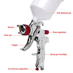 Spray Gun Kit HVLP Gravity Feed Air Paint Sprayer 3 Nozzles 1.4mm 1.7mm 2mm V201-FDZ2955RE8AU