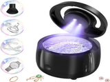Ultrasonic Cleaner 43kHz, Portable Jewelry Denture Glasses Watch Ring Cleaning Machine, 300ml, Black V1237-ZY-924-185