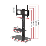 Artiss TV Stand Mount Bracket for 32"-70" LED LCD 2 Tiers Storage Floor Shelf TV-MOUN-S01-BK