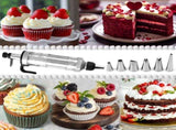 Whipped Cream Maker - Garnishing Syringe - Nozzle Set - Cake Decorating - Stainless Steel Nozzles V1189-WXF-260203-00442
