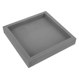 Grey Plastic Plant Pot Saucer with Non- Base, Indoor and Outdoor Planter Tray for Flower Pots V1192-AZ-W-22655