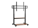 Artiss Mobile TV Stand for 40-100 Inch TVs Cart with Wheels Adjustable Shelves TV-MOUN-40100-WAL