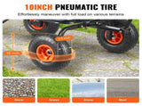 Dump Cart, Poly Garden Dump Cart with Easy to Assemble Steel Frame, Dump Wagon with 2-in-1 V952-SLZXTC600B005GQJAV0