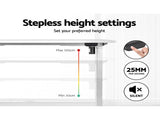 Artiss Standing Desk Motorised Sit Stand Desks White 120CM HASD-114G-WHDF-WHDB-120