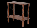 Levede Side Table Slim Storage Shelf for Bedside End Table Hallway Brown NI1098-BR-AU