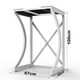 UPGRADE ORIGINAL Dryer Stand Maxi Portable Dryer Rack Heavy Duty Steel Capacity white for V201-HOLD6079WH8AU