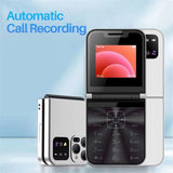 Mini Flip Phone 2.4-inch Screen Dual SIM Dual Standby Type-C Foldable Phone T4 V1192-AZ-W-33229