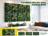 Gardeon 4PCS Artificial Plant Wall Panels 40X60CM Boxwood Panel Flower Backdrop Backyard Green Decor PWP-40X60-RD-4X