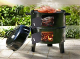 NEW 3in1 Portable Charcoal Vertical Smoker BBQ Roaster Grill Steel Water Steamer V610-SMOBBQ-IMG2477