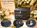 Large Wedding Card Box, Heart Shaped Security Lock, Customizable Personalized Design, for Party V1369-AZ3-W-12078