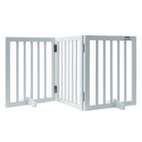 VEVOR Free Standing Dog Gate, 24" H x 60" W Freestanding Pet Gate, 3 Panels Foldable Dog Gate for V952-KZDMZCWMBSMZ75YGXV0