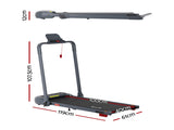 Everfit Treadmill Electric Walking Pad with Incline Foldable for Home Gym Grey TMILL-400H-INC-GR