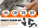 8 Pieces Thread Tap Socket Set 1/4" & 3/8" Drive Tap Socket Wrench Screw Taps Sockets Adapter V1370-AZ4-13025