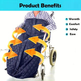 Winter Elderly Wheelchair Heating Blanket Windproof & Fleece-Lined, Ideal for Both Outings and V1232-LYBNT003