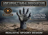 5 Pack Halloween Black Hands Yard Signs, Zombie Hands Coming Out of Ground, Spooky Outdoor Lawn V1366-AZ2-W-15272