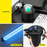 Giantz Aquarium Filter Fish Tank External Canister Water Filter 10000L/H AQUA-UVF-10000-N