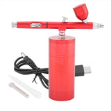 0.3mm Mini Air Compressor Spray Airbrush Set 7CC Capacity V1294-YM0727-JY13721