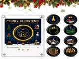 Christmas Vinyl Fridge Magnetic Music Player, Mini Record Player, NFC Discs V1366-AZ2-W-24805