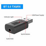 4 IN 1 5.0 Bluetooth Adapter USB Wireless Bluetooth Sender Receiver Music Audio for TV Portable V1189-LWWAL-20260327-03904
