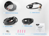 52mm AFR O2 UEGO Wideband Air Fuel Ratio Gauge Kit 30-0300 LSU 4.9 Probe Sensor V201-PRCIAFR-0300-BLKC-AU